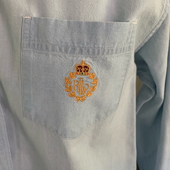 Ralph Lauren Chambray Shirt with Embroidered Logo - Picture 4 of 5